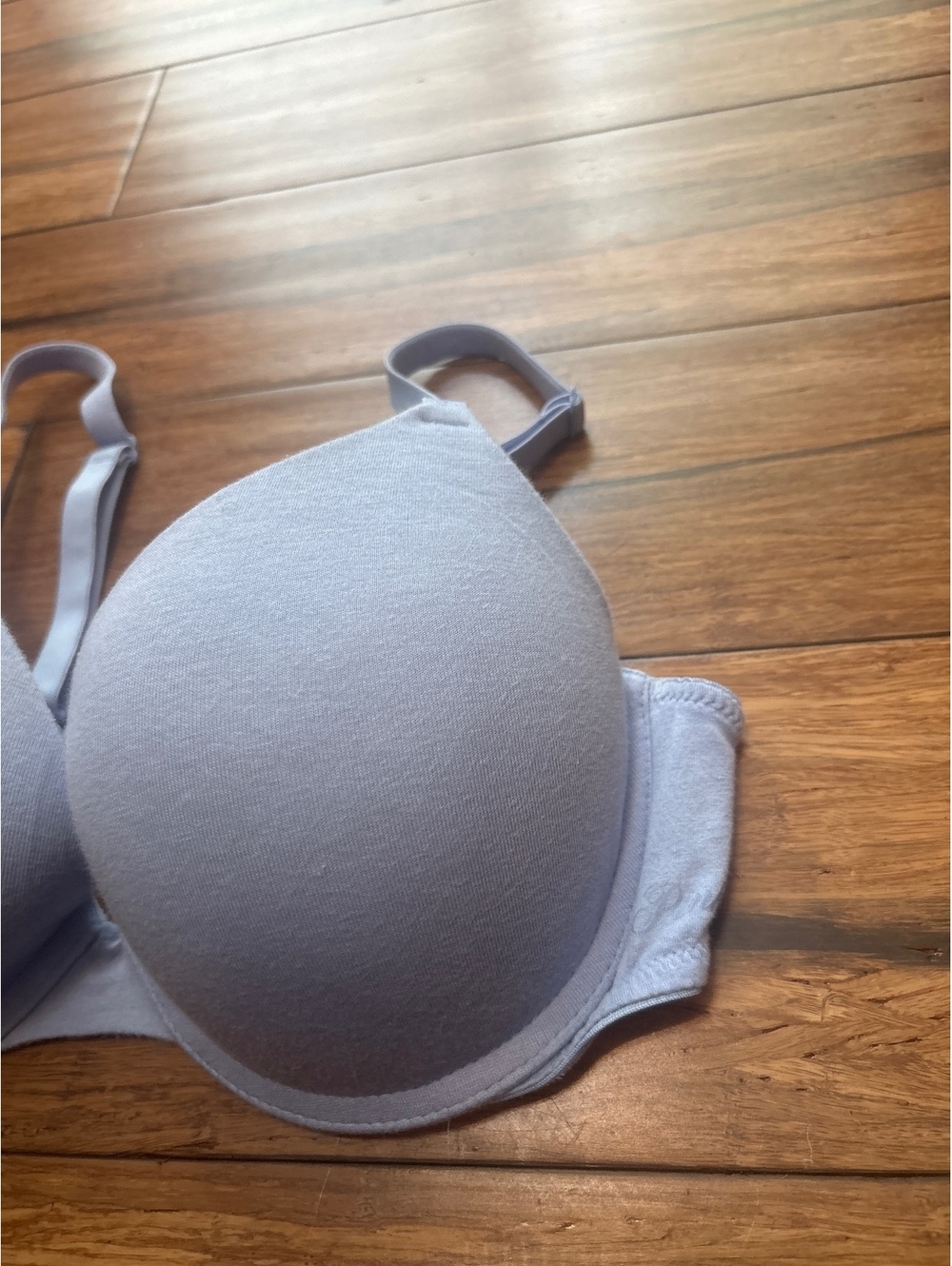 Victoria's Secret PINK Light Blue Underwire Bra Size 36C Wear Everywhere Push Up - Picture 2 of 7